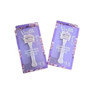 Gillette Venus ComfortGlide Freesia Razors 2 Handles 4 Refills 6-Piece Set